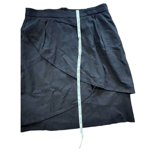 Anthropologie MaEve black layer tiered skirt size 12P - Picture 6 of 6